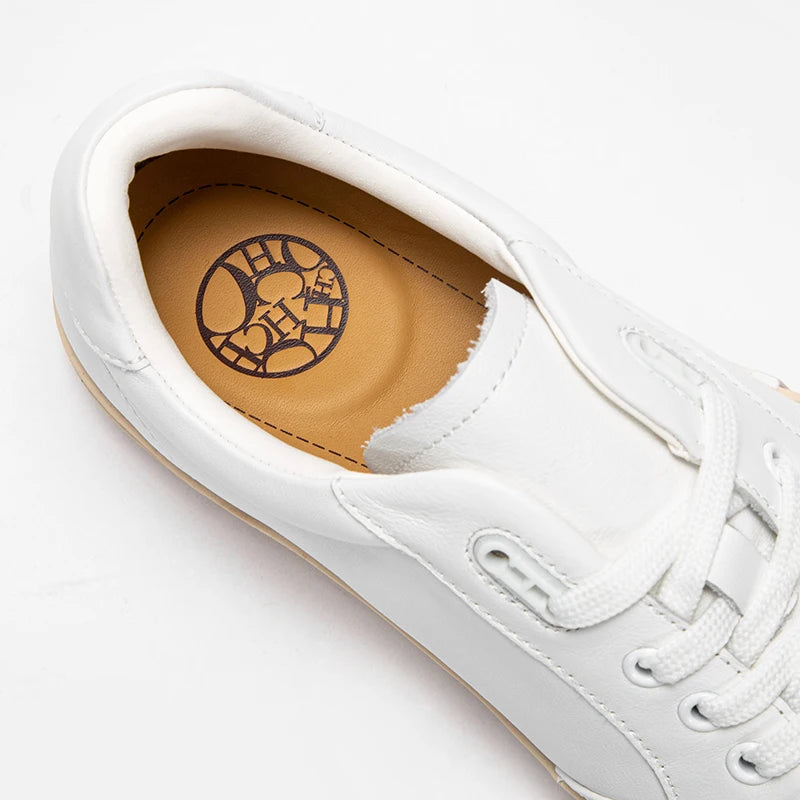 New Women’s Casual White Lace-Up Shoes