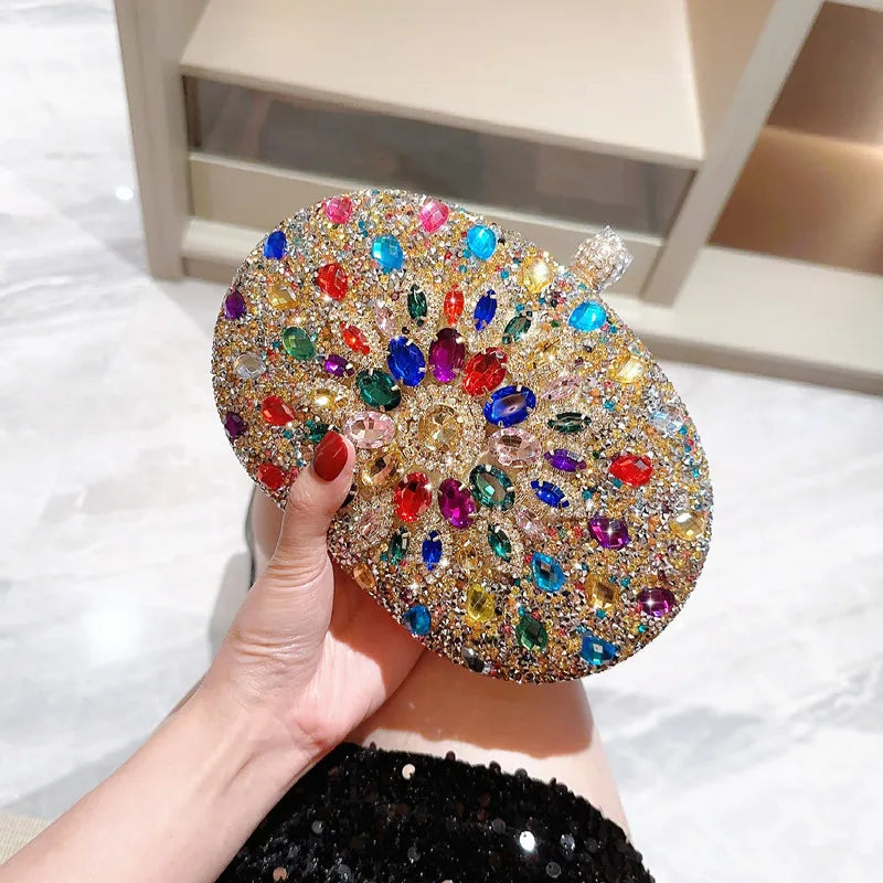 Luxury Crystal Diamond Clutch