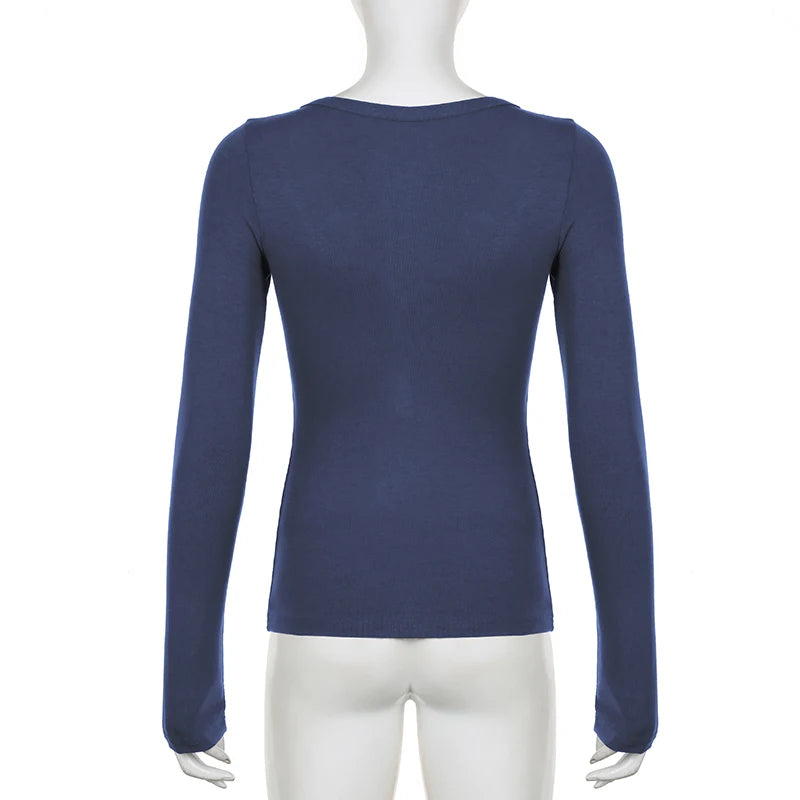 Patchwork Button Crop Top