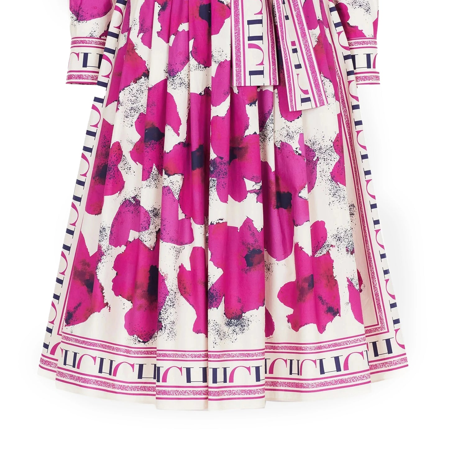 Floral Print Long Shirt Dress