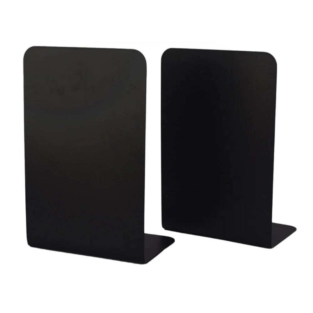 2Pcs Metal Bookends Set