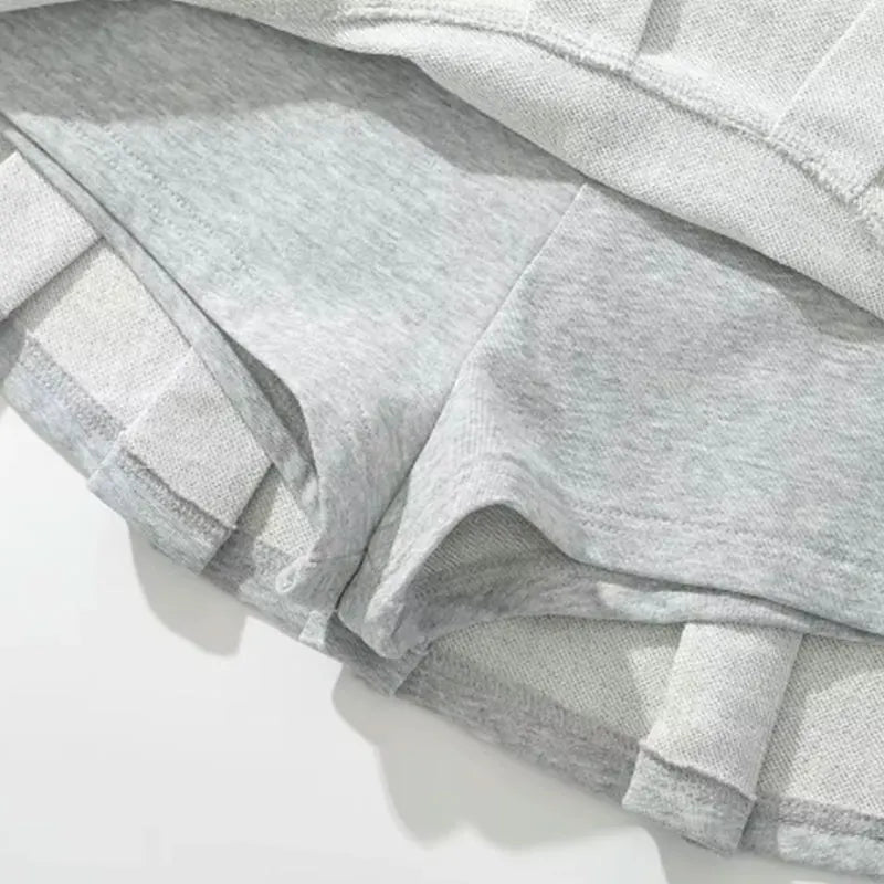 Women's Low Waist Pleated Mini Skirt