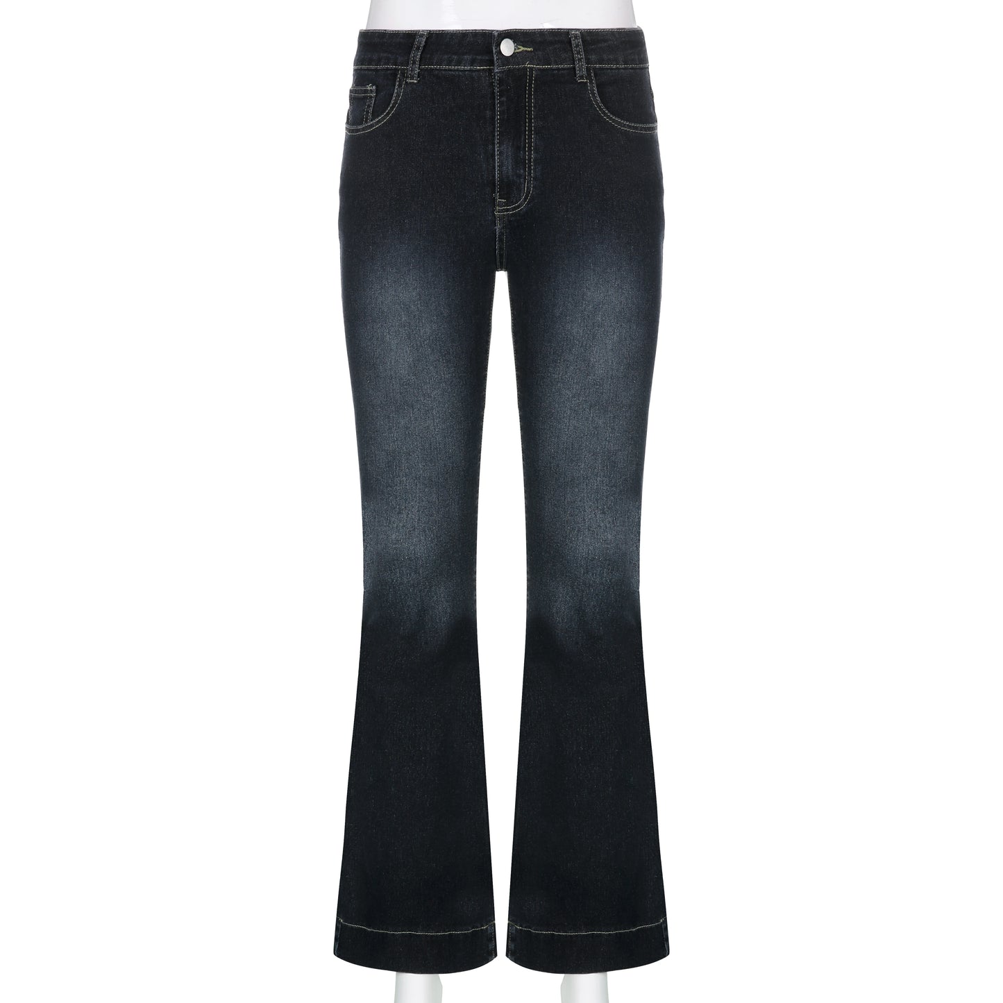 Vintage Low-Rise Flare Jeans