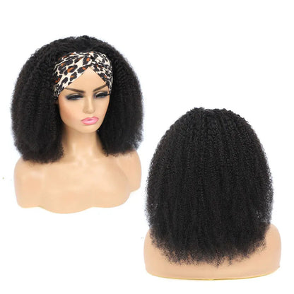 Kinky Curly Headband Wig