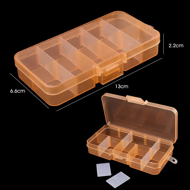10-Grid / 15-Grid Plastic Organizer Storage Box