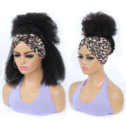 Kinky Curly Headband Wig
