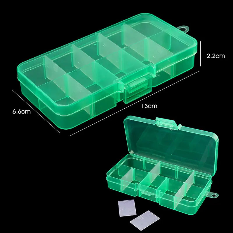 10-Grid / 15-Grid Plastic Organizer Storage Box