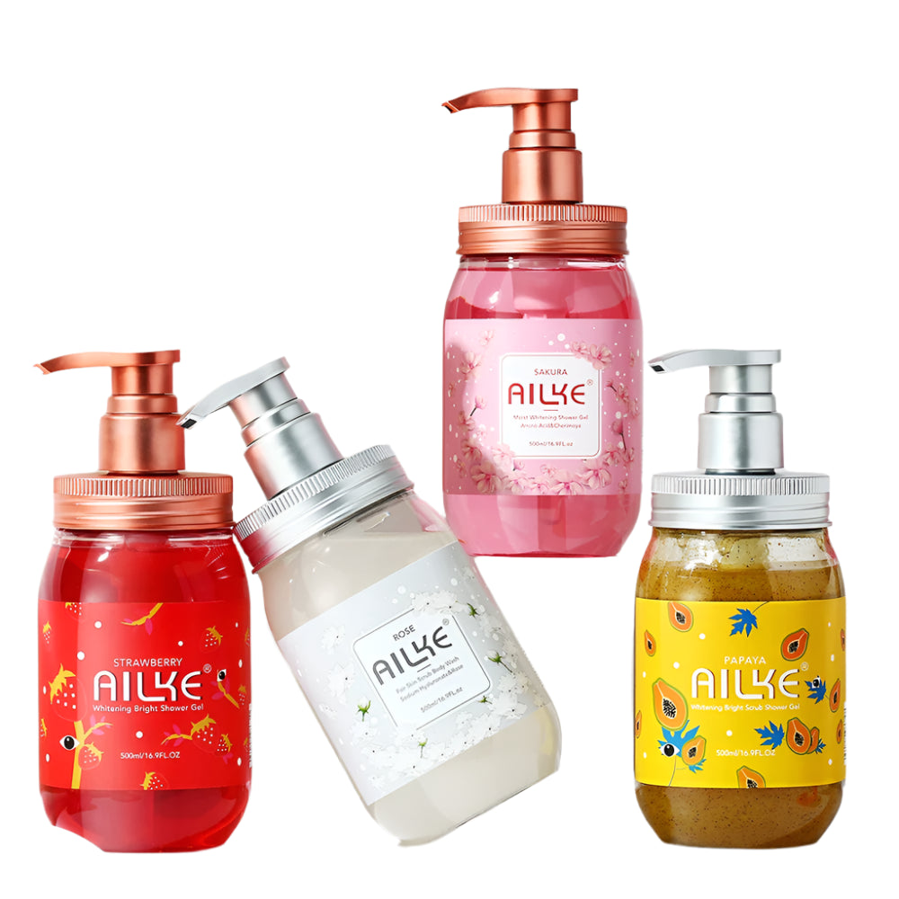 Whitening & Brightening Bath Foam + Scrub Body Wash