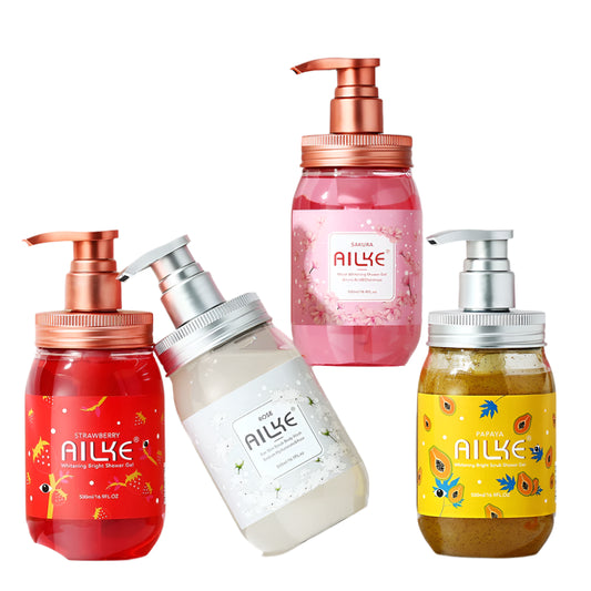 Whitening & Brightening Bath Foam + Scrub Body Wash