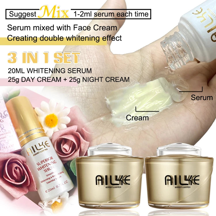 Glutathione Lightening Facial Cream Set