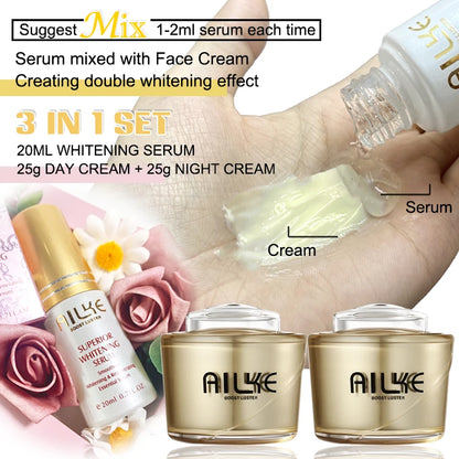 Glutathione Lightening Facial Cream Set