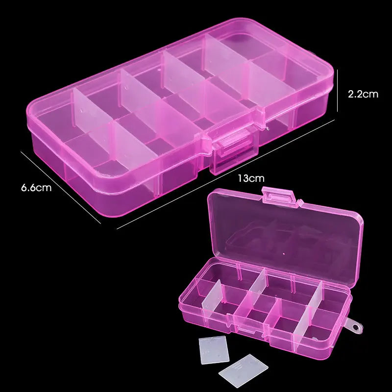 10-Grid / 15-Grid Plastic Organizer Storage Box