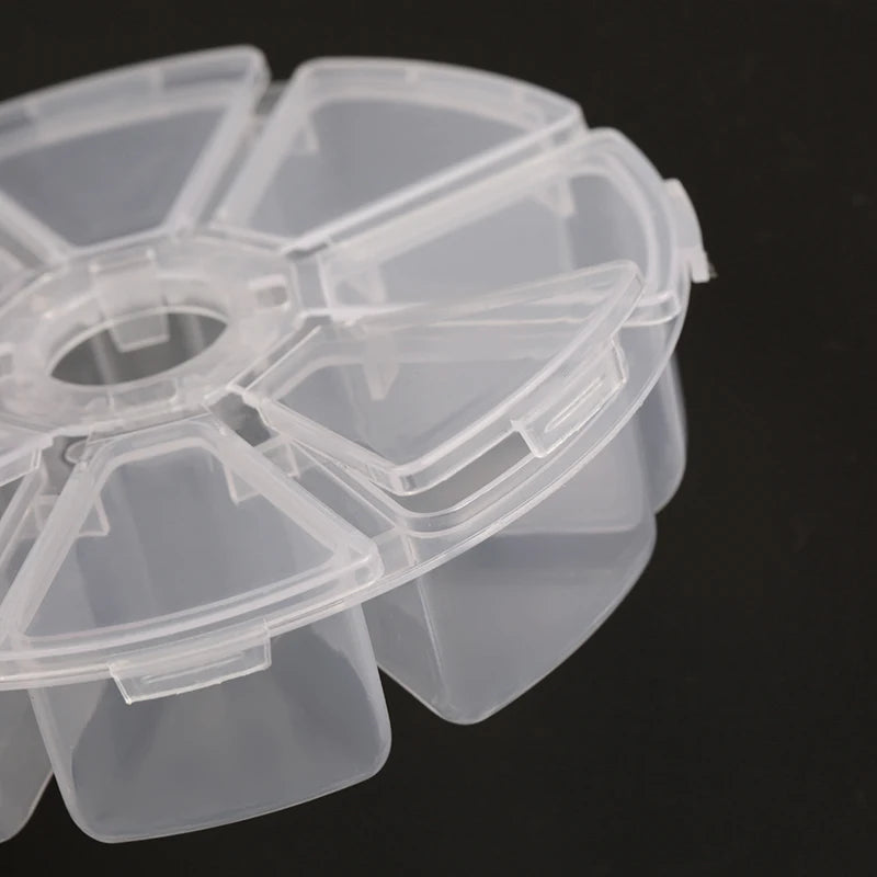 6-Slot / 8-Slot Round Compartment Plastic Storage Box