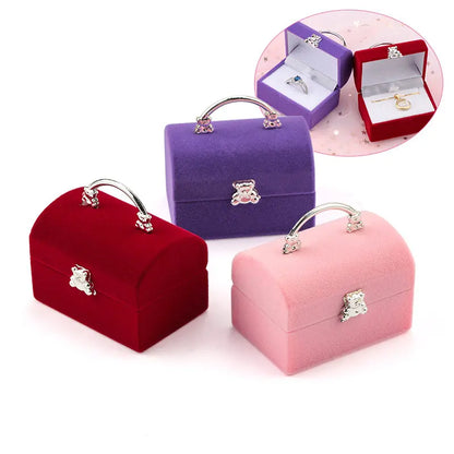 1 Piece Small Velvet Jewelry Box