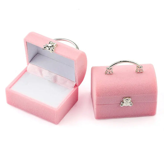 1 Piece Small Velvet Jewelry Box