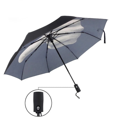 Middle Finger Windproof Automatic Umbrella