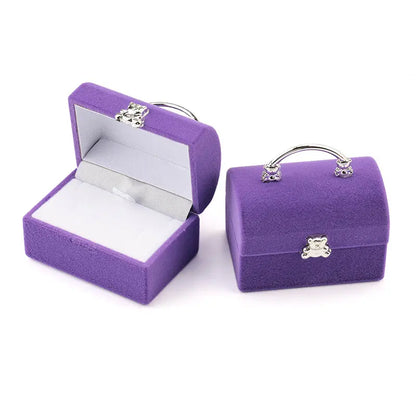 1 Piece Small Velvet Jewelry Box