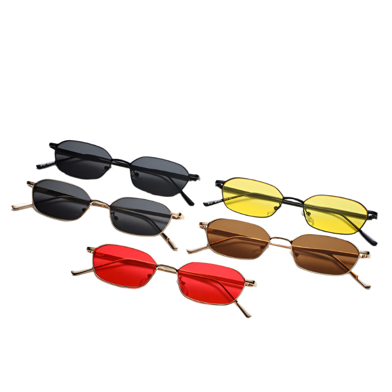 Retro Steampunk Square Sunglasses for Women