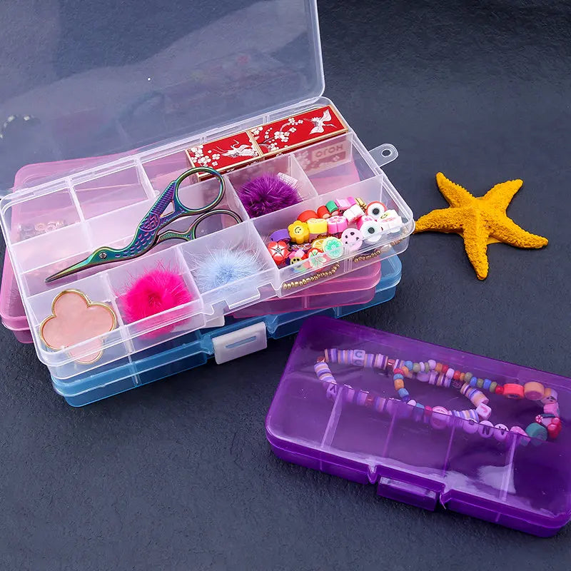 10-Grid / 15-Grid Plastic Organizer Storage Box