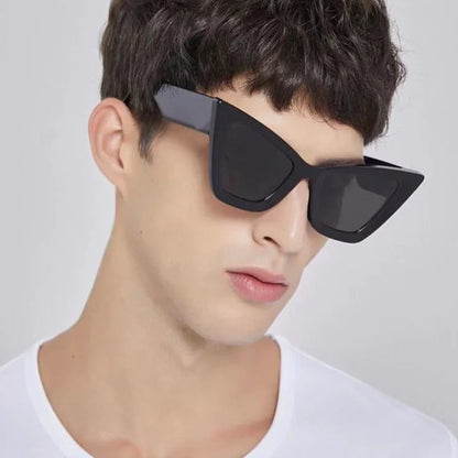 Bold Triangle Cat-Eye Sunglasses