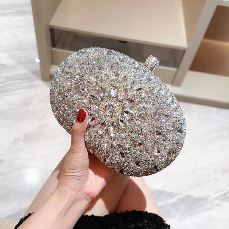 Luxury Crystal Diamond Clutch