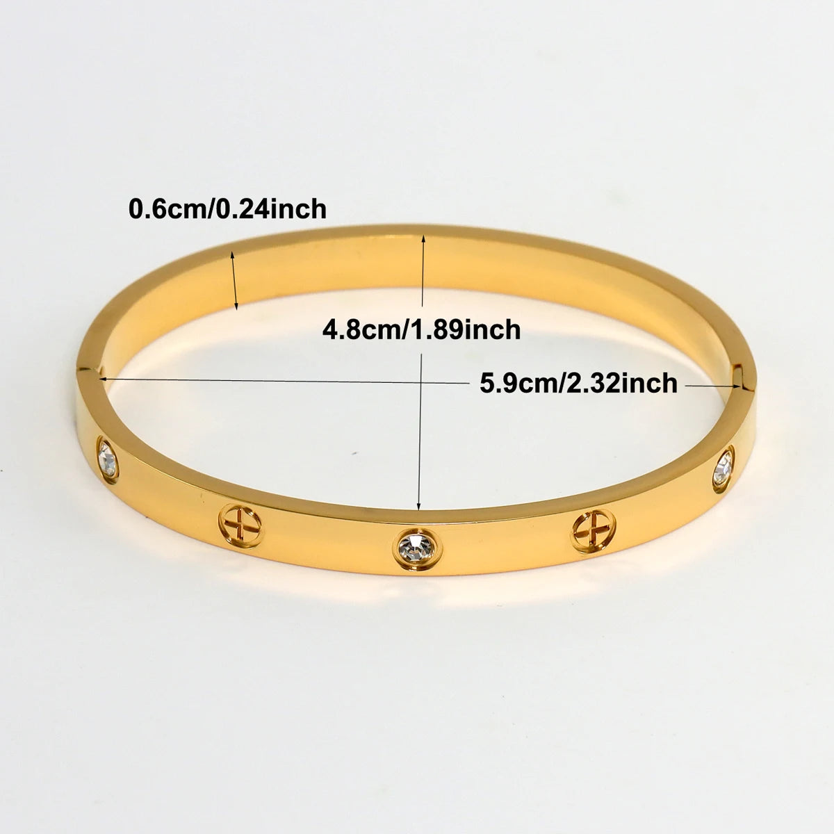 3Pcs/Set Stainless Steel Clover, Flower & Cross Nail Bracelets