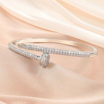 Fashion Inlaid Zirconia Open Bracelet for Women