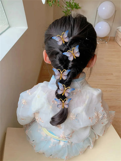 Sweet 3D Gradient Color Baby Hairpins