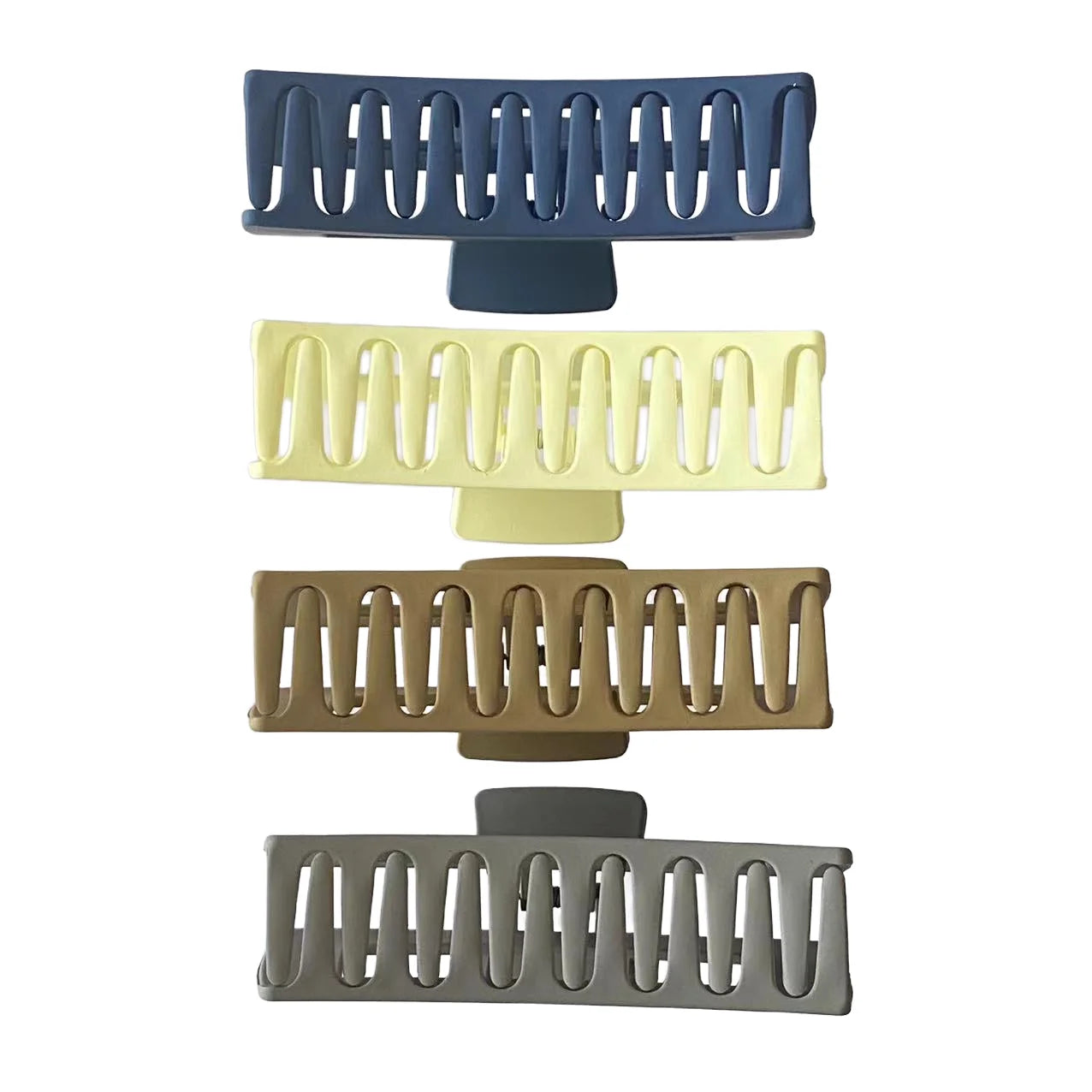 Plastic Jumbo Square Hair Claw Clips