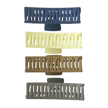 Plastic Jumbo Square Hair Claw Clips