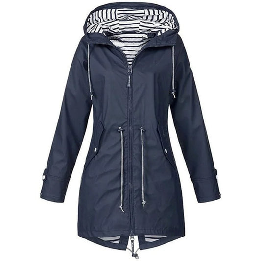Women’s Waterproof Lightweight Trench Raincoat