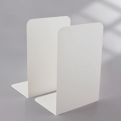 2Pcs Metal Bookends Set