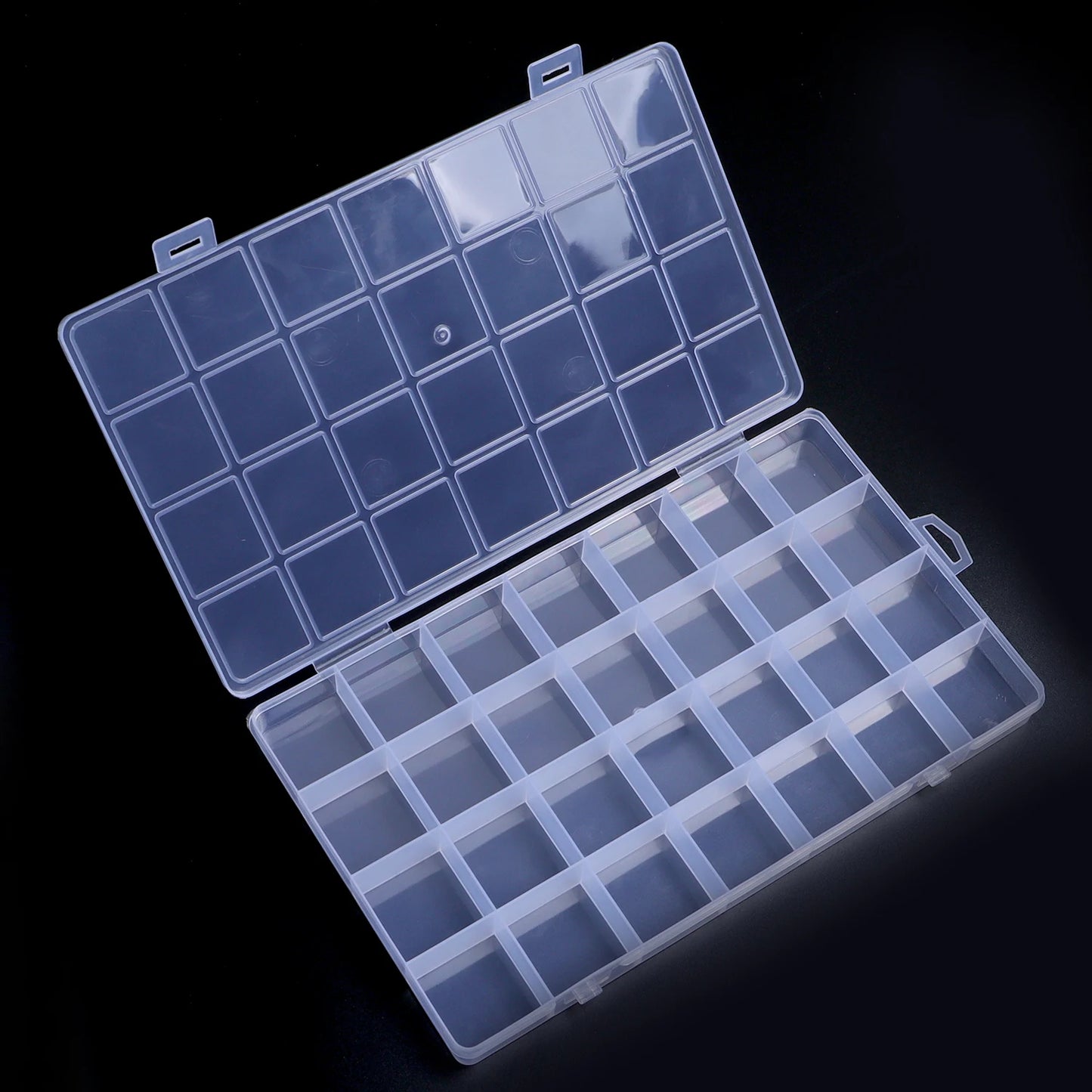15/24/28 Grids Transparent Plastic Organizer Box