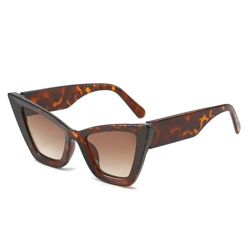 Bold Triangle Cat-Eye Sunglasses