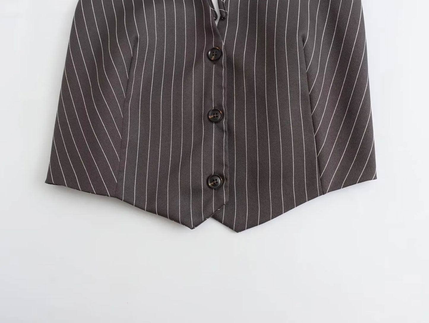 Sexy Backless Striped Blouse