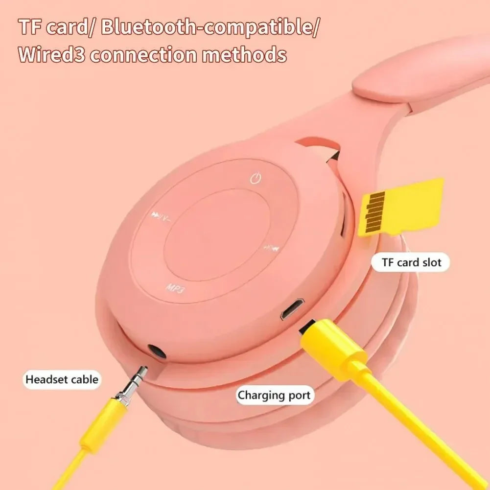 Foldable Sport Gaming Macaron Headphones