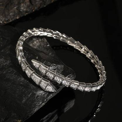 Fashion Inlaid Zirconia Open Bracelet for Women