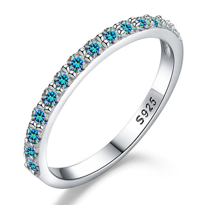 Test Passed Moissanite Matching Wedding Band for Women