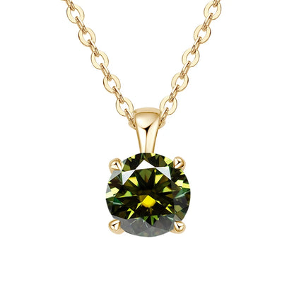 Classic Four-Prong 1ct Moissanite Pendant Necklace