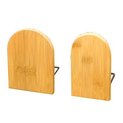 Nature Bamboo Desktop Organizer & Bookends Stand