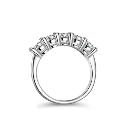 4mm D Color VVS Moissanite Ring for Women 