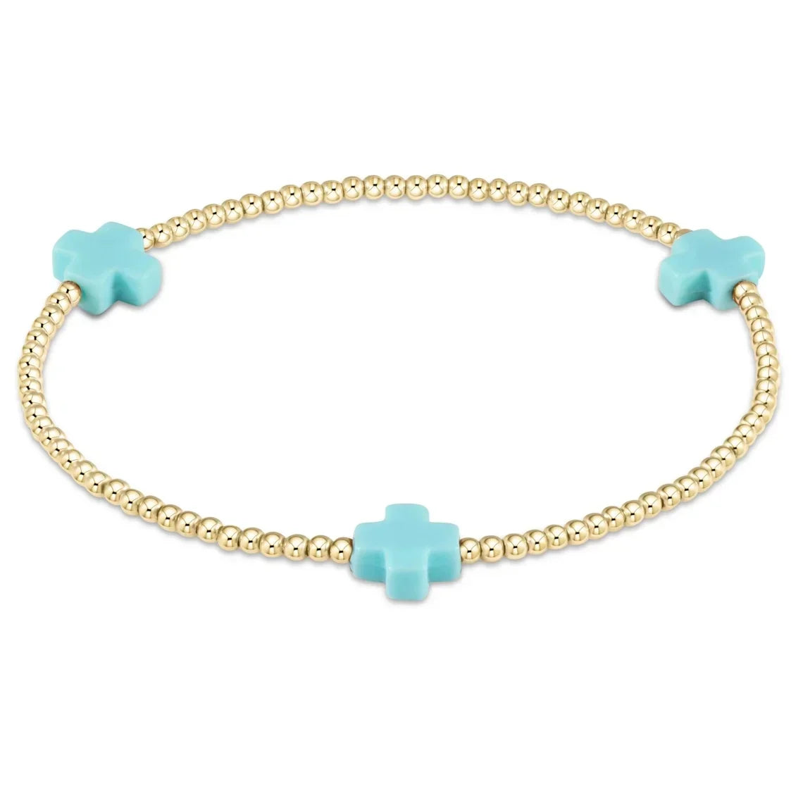 18K Gold Plated Cross Charm Bracelet