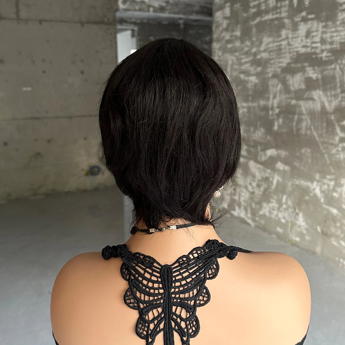 Short Straight Pixie Cut Wig