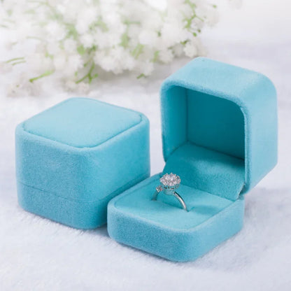 Rounded Flannelette Ring Box