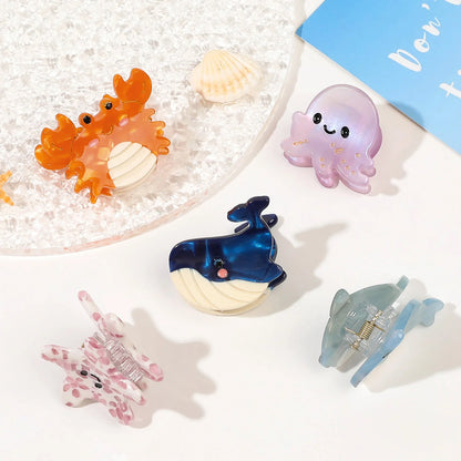 Small Cute Acetate Cartoon Hair Clips