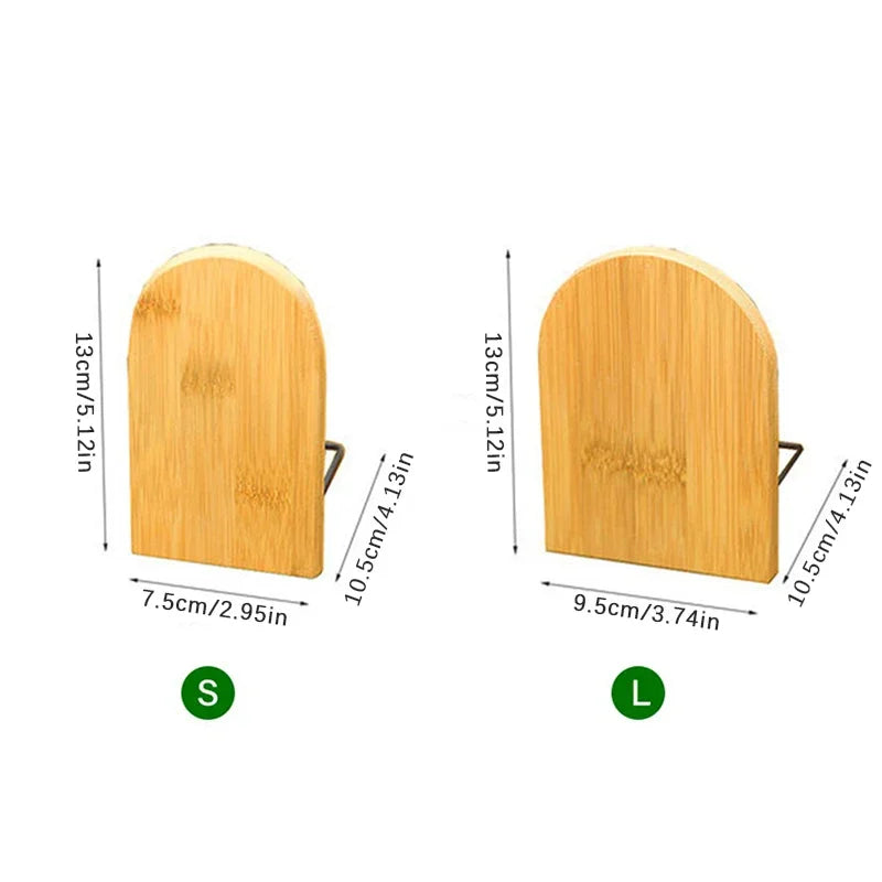 Nature Bamboo Desktop Organizer & Bookends Stand