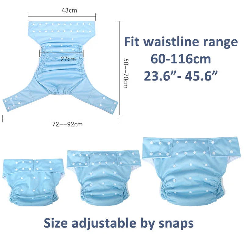 Oversized Leakproof Reusable Adult Cloth Diaper Cover