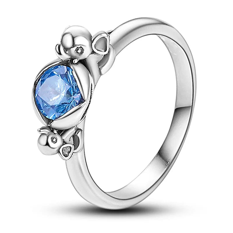Silver-Plated Infinity Flower Daisy Ring for Women 