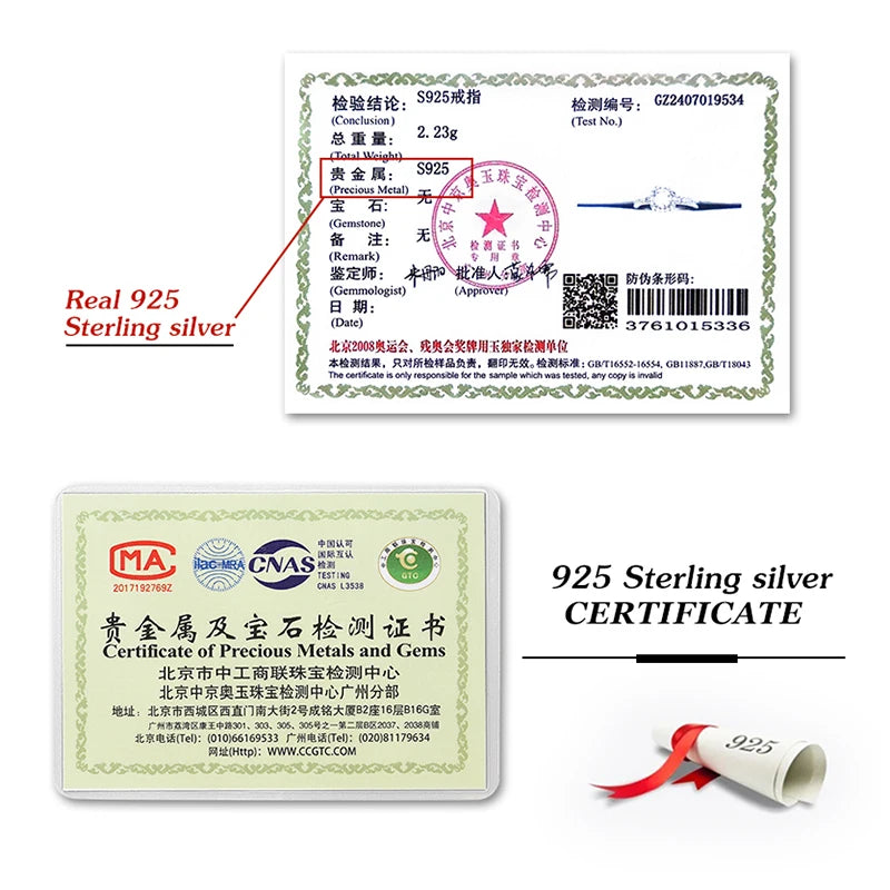 GRA Certified 0.5ct / 1ct D Color Moissanite Halo Ring for Women