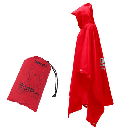 3-in-1 Long Hooded Raincoat